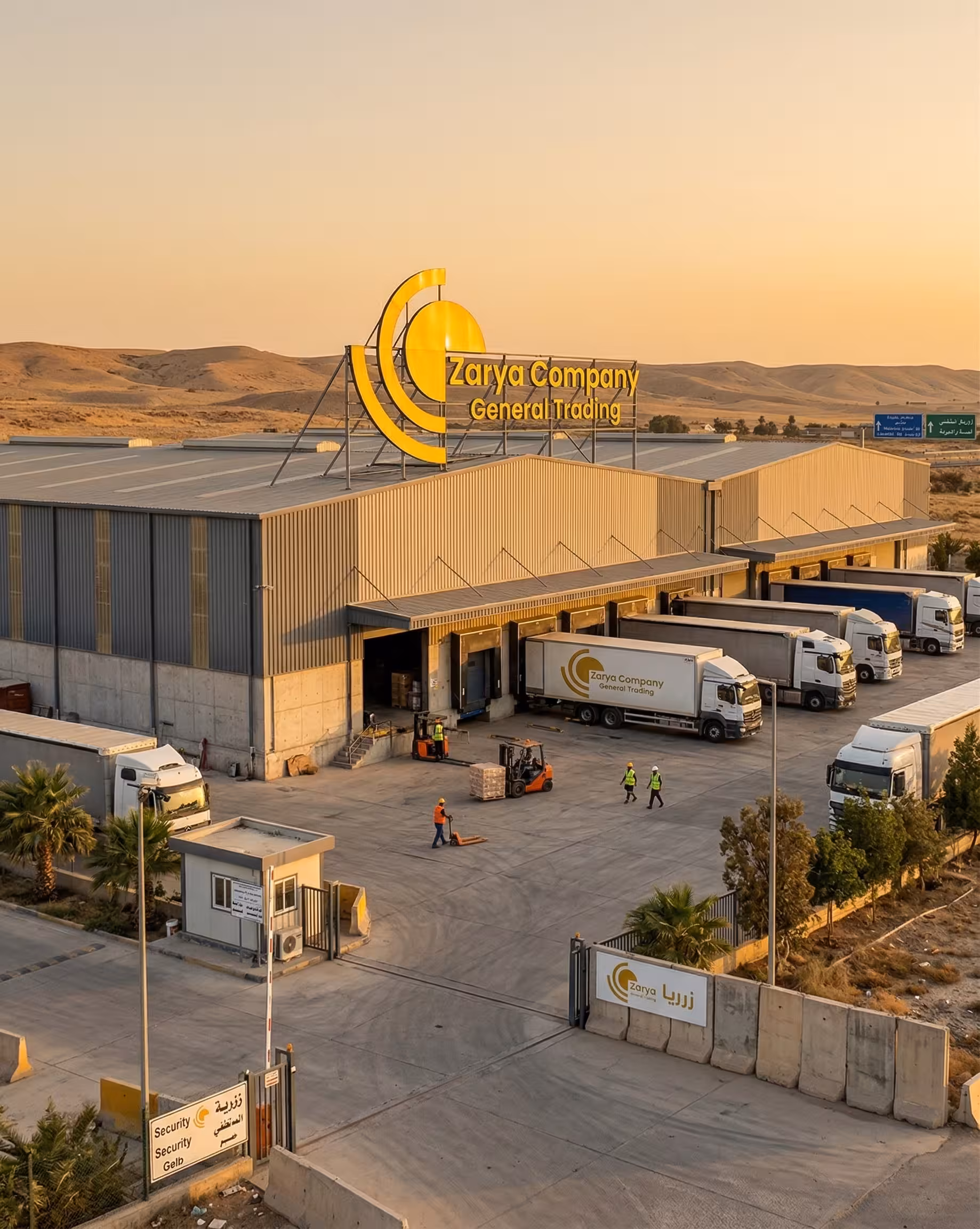 Zarya Trading warehouse and storage facility in Kirkuk Iraq